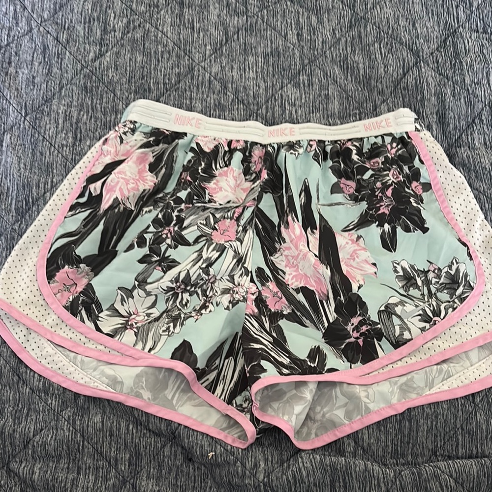 Nike Floral Print Athletic Shorts